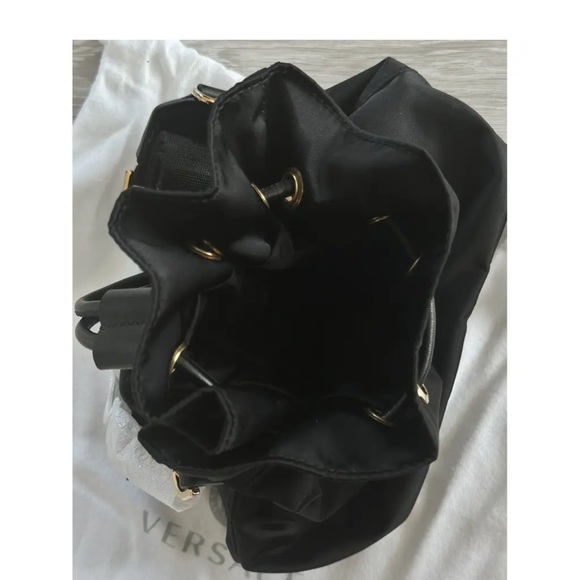 VERSACE Nylon drawstring shoulder bag (NEW) - Picture 4 of 14